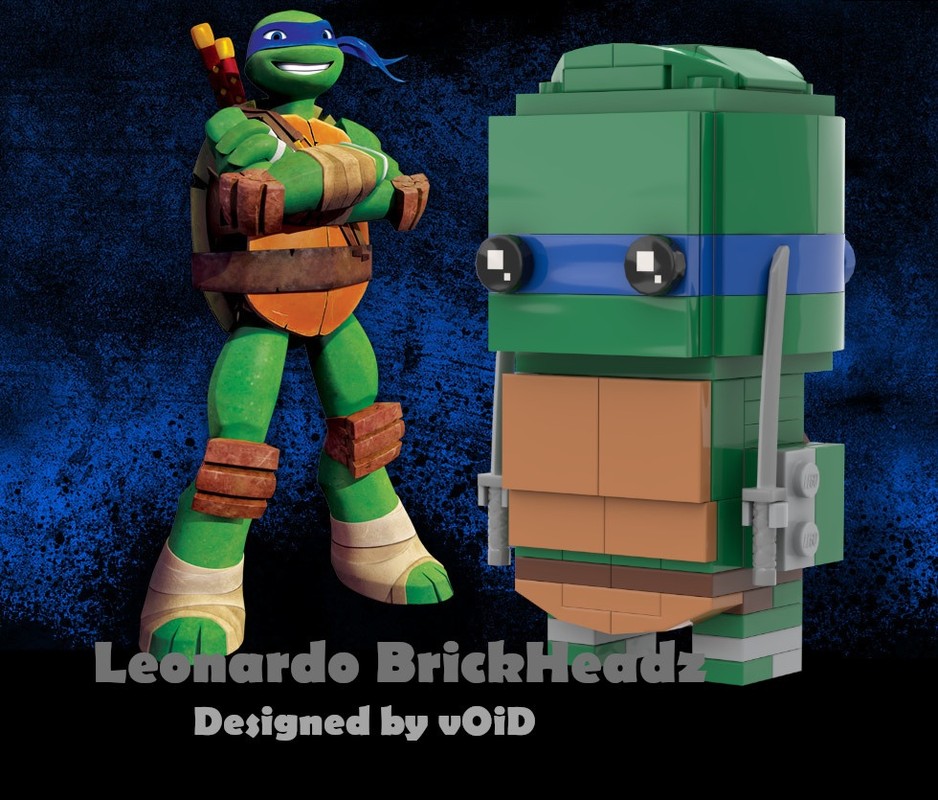 Lego Leonardo from Teenage Mutant Ninja Turtles (2012) BrickHeadz