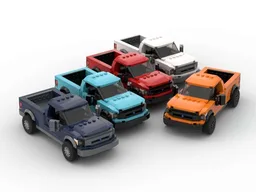 Built Tough F-150 - Set Of Five Colors - 8 Stud Speed Champions