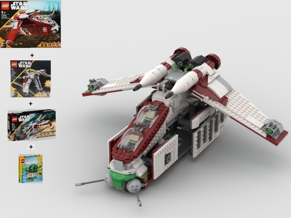Lego Classic LAAT Republic Gunship - Alternative Build (75354 / 75432 / 75402 / 31377)