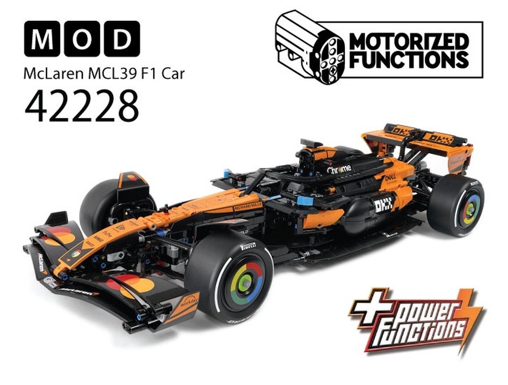 Lego 42228 McLaren MCL39 F1 Car RC MOD for Power Function Motors