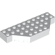 Lego Brick Wedged 4 x 10 with Cut Corner / White