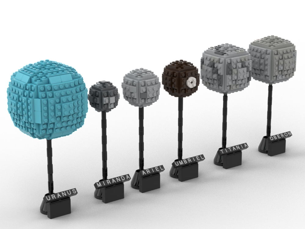 Lego Uranus and its moons