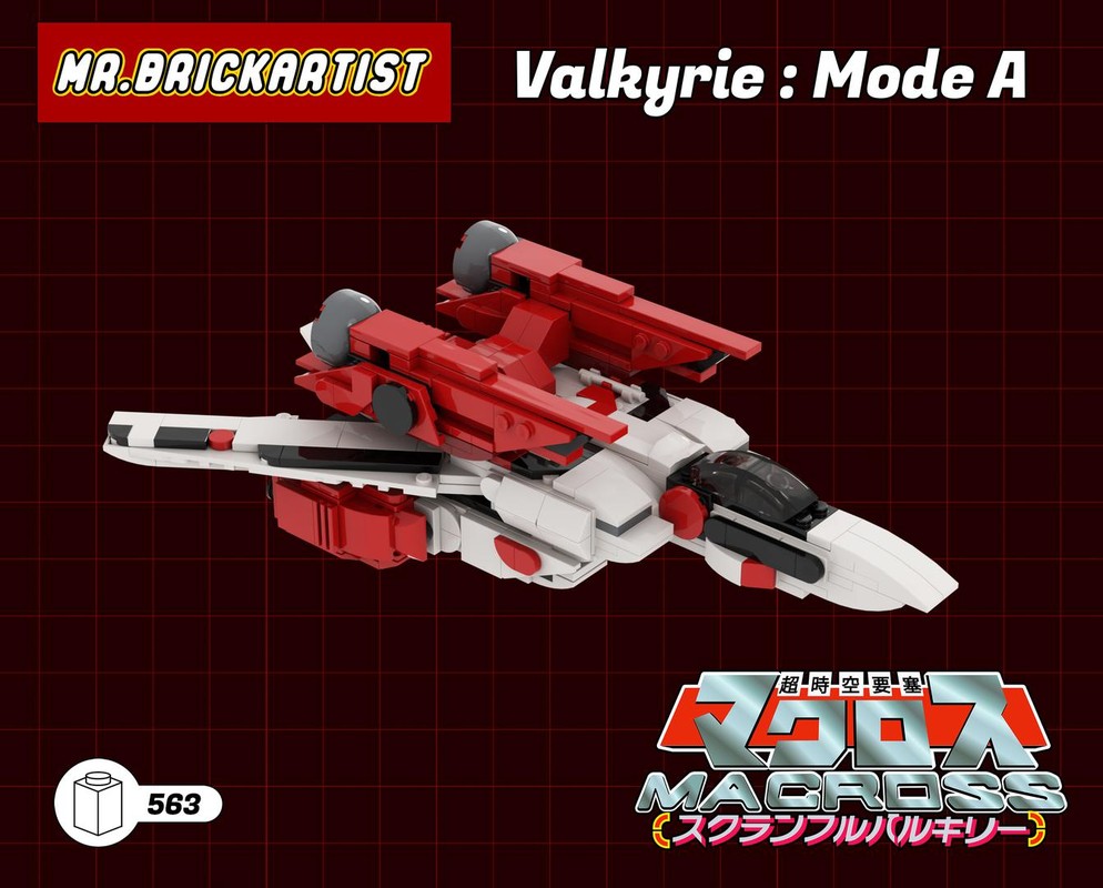 Lego Robotech / Macross Valkyrie A - Ship mode
