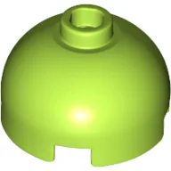 Brick Round 2 x 2 Dome Top, Hollow Stud / Lime