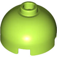 Lego Brick Round 2 x 2 Dome Top, Hollow Stud / Lime