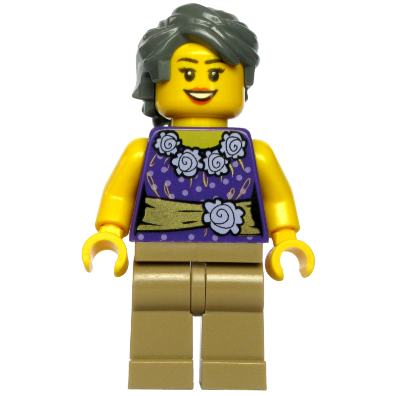 Lego Dark Purple Torso, Dark Tan Legs, Dark Bluish Grey Legs