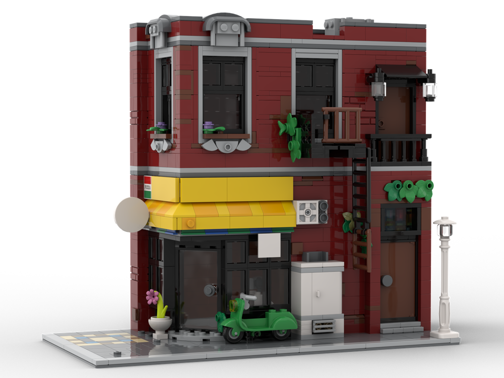 Lego Deli and Apartment - Alternate Build of 10312 and 76311