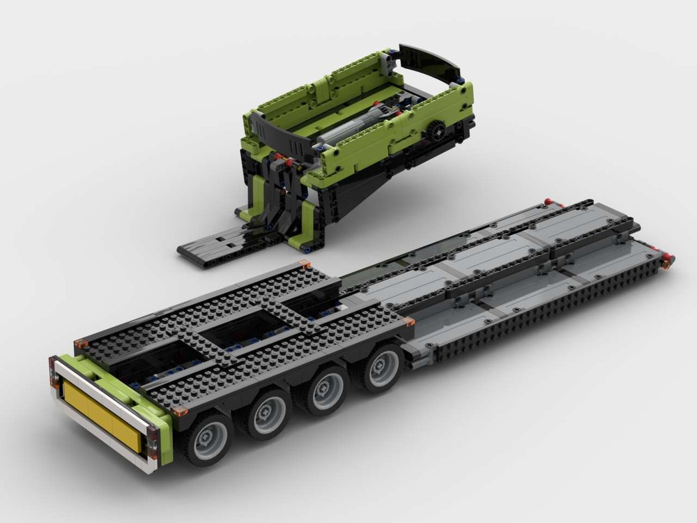 Lego Detachable Gooseneck Nooteboom Style trailer (82% 42078 parts)