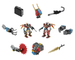 Extreme Super Duper Mech - Add-On Pack - (MOC-210798 Modification)