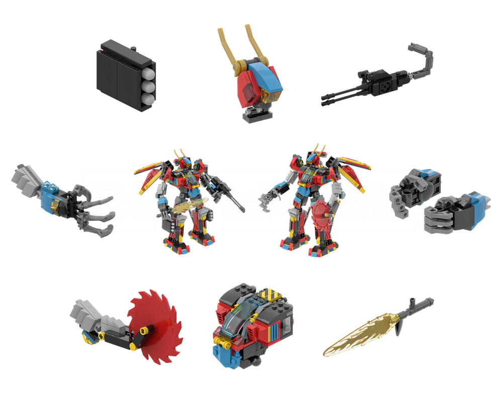 Lego Extreme Super Duper Mech - Add-On Pack - (MOC-210798 Modification)