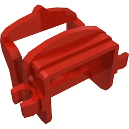 Animal / Creature Accessory, Saddle [Two Open O Clips] / Red