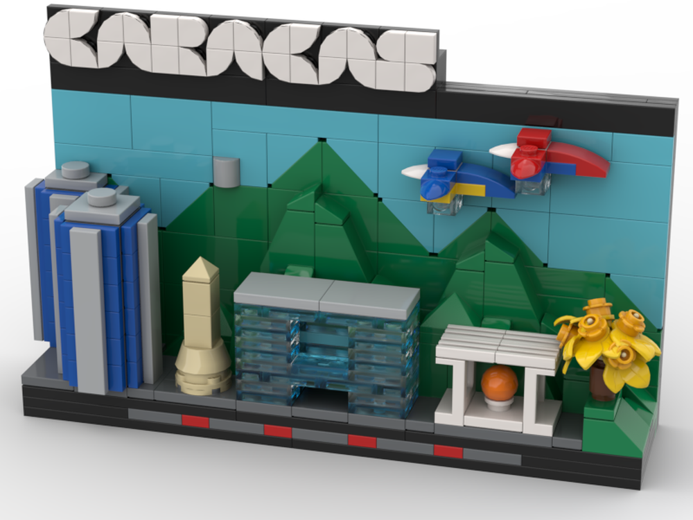 Lego Caracas PostCard 3D