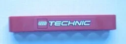 Technic, Liftarm Thick 1 x 7 with LEGO TECHNIC Logo Pattern (Sticker) - Set 8048