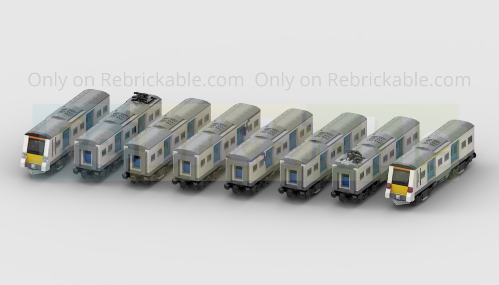 Lego Class 700 Desiro City 8-Carriage EMU Train In Thameslink Livery