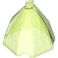 Minidoll Skirt, Full, Octagonal, No Feet / Opal Trans-Bright Green