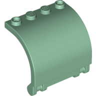 Lego Panel 3 x 4 x 3 Curved / Sand Green