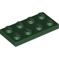 Plate 2 x 4 / Dark Green