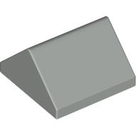 Lego Brick Sloped 45° 2 x 2 Double / Light Gray