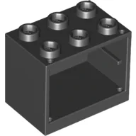 Cupboard 2 x 3 x 2 with Hollow Studs / Black