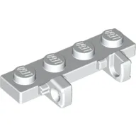 Hinge Plate 1 x 4 Locking Dual 1 Finger / White