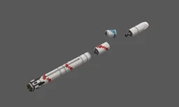 ISRO NGLV Next Generation Launch Vehicle (1:110 Saturn V Scale)