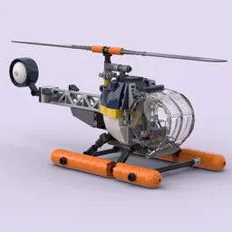 Light Pontoon Helicopter