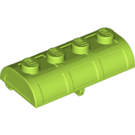 Lego Treasure Chest Lid [Thick Hinge] / Lime