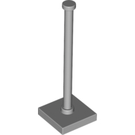 Lego Tile Special 2 x 2 with Bar and Stud / Light Bluish Gray