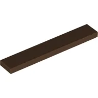 Tile 1 x 6 with Groove / Brown