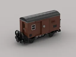 Freight train support car from the German Federal Railroad