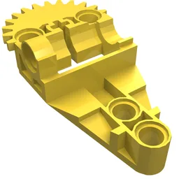 Technic Gearbox Half / Yellow
