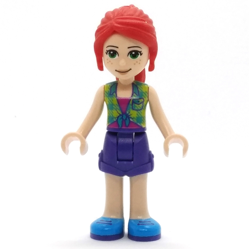 Lego Mia - Bright Green Top, Medium Lavender Skirt