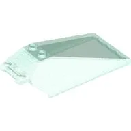 Windscreen 8 x 4 x 2 with Handle and 2 Studs [Solid Studs] [Plain] / Opal Trans-Light Blue