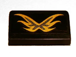 Slope 30 1 x 2 x 2/3 with Gold Wings Pattern (Sticker) - Set 9448