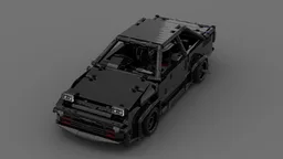 toyota sprinter trueno ae 86 black coupe hachiroku tuning