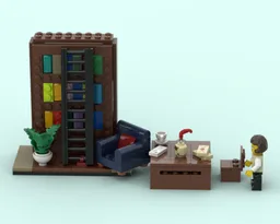 Bookshelf and Desk --- 40698 Alternate