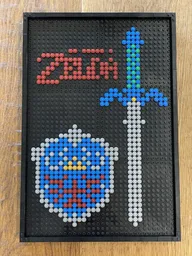 Master Sword & Hylian Shield Mosaic (31201 Alternate)
