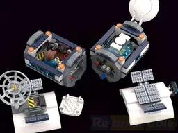 Lunar Research Base Control Room & Drill Drone Storage Module