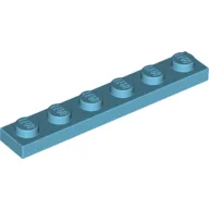 Plate 1 x 6 / Medium Azure