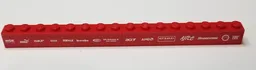 Brick 1 x 16 with 'NGK SPARK PLUGS', 'PUMA', 'SKF', 'IIR', 'MAHLE', 'BREMBO', 'MAGNETTI MARELLI', 'MUBADALA ABU DHABI' and 'ACER' Pattern (Stickers) - Set 8185