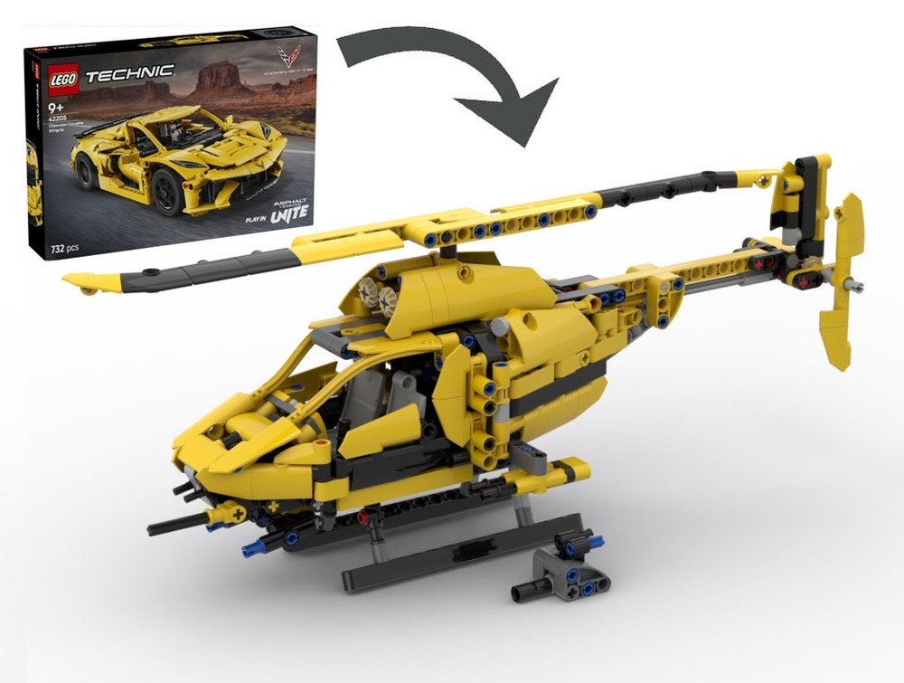 Lego 42205 NewsRaptorX1 helicopter