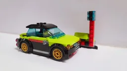 60258 Lime sedan with signal light