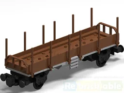 4W-FF Wagon (4 Wheel-Flatbed Freight Wagon)