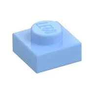 Plate 1 x 1 / Bright Light Blue