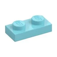 Plate 1 x 2 / Sky Blue