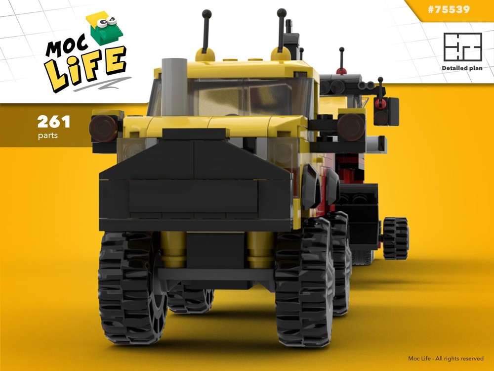 Lego Ford F-250 Pulling truck with sled