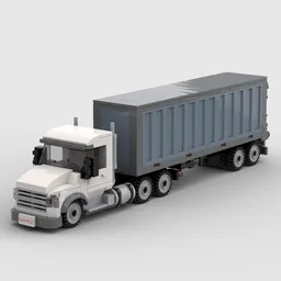 Kenworth T880 Day Cab Heavy Hauler with Container Trailer