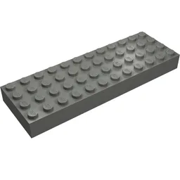 Brick 4 x 12 / Dark Bluish Gray