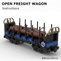 Open freight wagon (10013 remake)