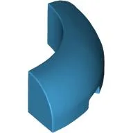 Brick Round Corner 3 x 3 x 1 No Studs / Dark Azure